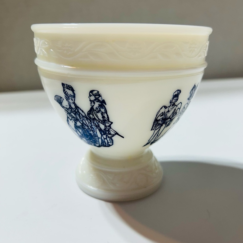 Milk Glass Pedestal Trinket/Candy Dish Vintage